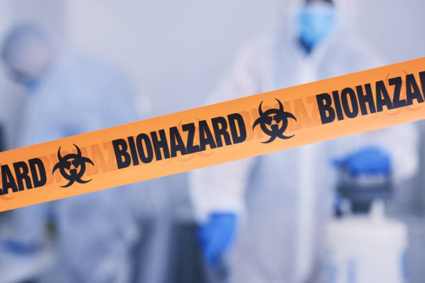 Professional Biohazard Cleanup technician working in Masury, OH